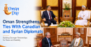 Canadian advisor Scott Gilmore and Syrian Ambassador Oman