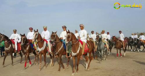 Horse riders display skills in Oman’s Wilayat of Manah