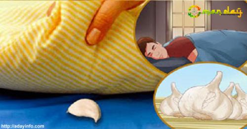 why does garlic underneath a pillow protect her son?