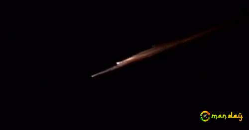 Shining objects parts of Russian spacecraft