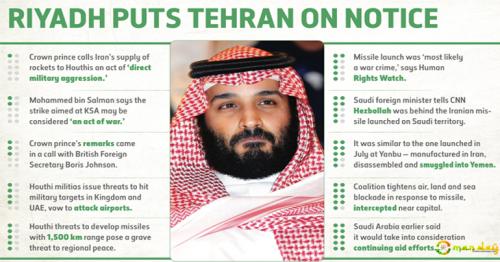 US ‘will not turn blind eye’ as Iran supplies missiles