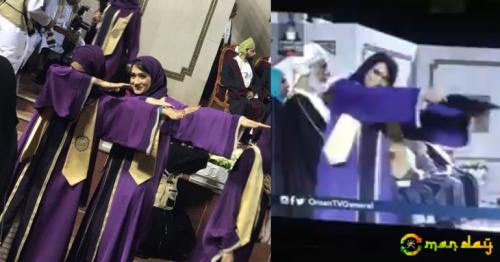 Video of female Omani students dabbing at their graduation goes viral