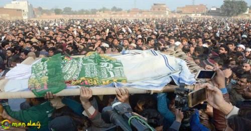 A mob angered over the recent rape and murder of an 8-year-old girl attacked a police station and a nearby government building in eastern 