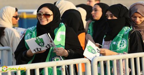 It was a historic day in the Middle Eastern country, as females were permitted to take in a Saudi Pro League game