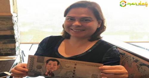 Sara Duterte’s Photo Holding P1 Million Bill Goes Viral