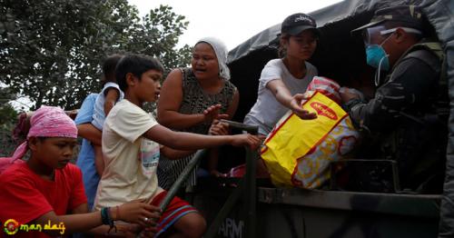Thousands more Filipinos displaced as volcanic lava fires ash 5km high