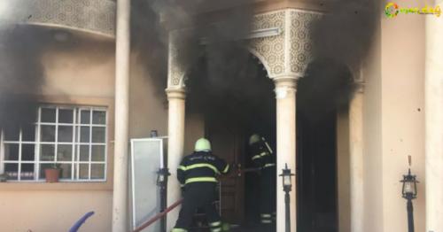 House goes up in flames in Oman