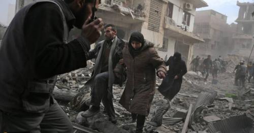 Bombs continue to fall on Syria&rsquo;s Ghouta, more than 100 killed