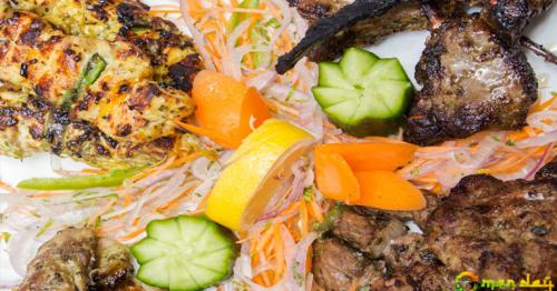 Enjoy a barbecue dinner at Samah Restaurant