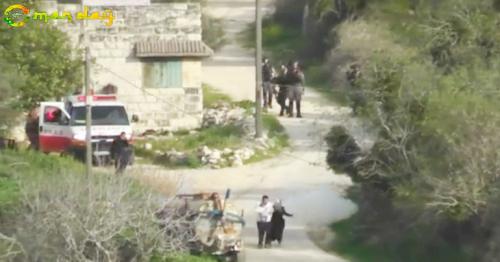 Israeli border officer throws stun grenade at West Bank couple & baby (VIDEO)