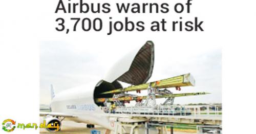 Airbus warns of 3,700 jobs at risk