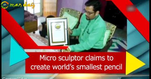 Indian artist creates world’s smallest pencil