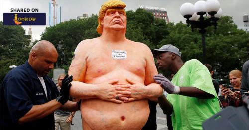 It’s gonna be huge? Last ever statue of naked Donald Trump goes under hammer
