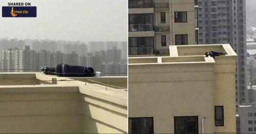 Drunk Man Found Sleeping On Building Ledge - 29 Floors Off The Ground