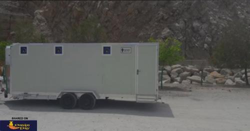 Eight portable toilets installed at this beach in Oman
