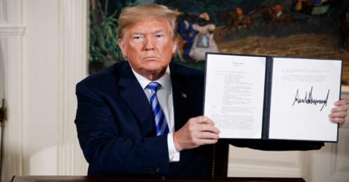 Donald Trump announces US withdrawal from Iran nuclear deal