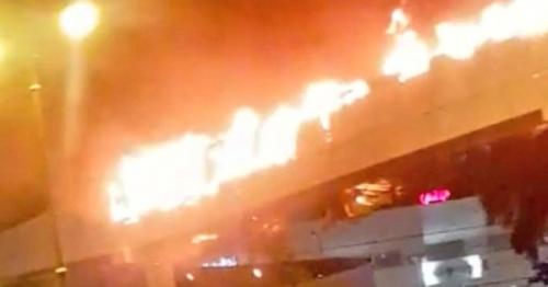 Massive fire breaks out at pedestrian bridge in Oman, latest oman news, the Public Authority of Civil Defence and Ambulance (PACDA), Muscat latest news, Latest news in Oman