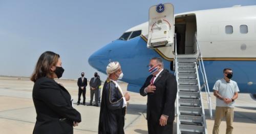 US Secretary of State Mike Pompeo arrives in Oman