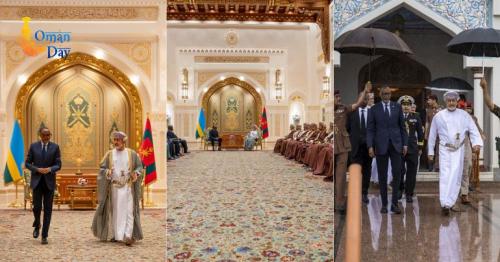 Sultan Haitham bin Tariq and Paul Kagame