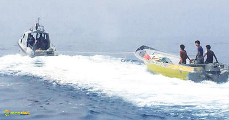 Rescues six persons from Two Boats