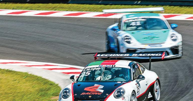 Al Faisal al Zubair in action at the Hungaroring circuit in Budapes