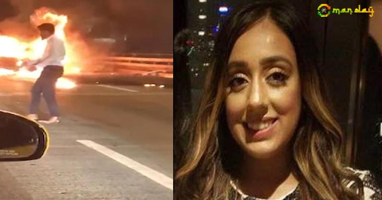 Man hails cab while date burns to death in car fire