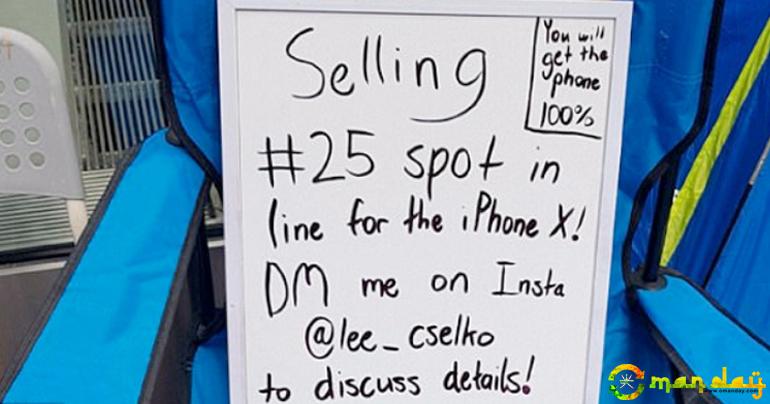 16-year-old boy sells spot in iPhone X queue on Instagram