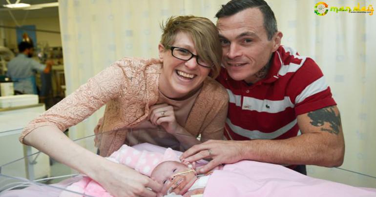 ‘Miracle’ Baby Is First In UK To Survive Being Born With Heart Outside Her Body