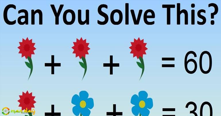 Can you solve this? 