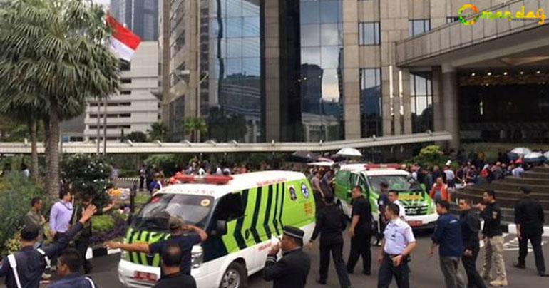 More than 70 people were injured after a mezzanine floor at the Indonesia Stock Exchange collapsed onto the building’s lobby
