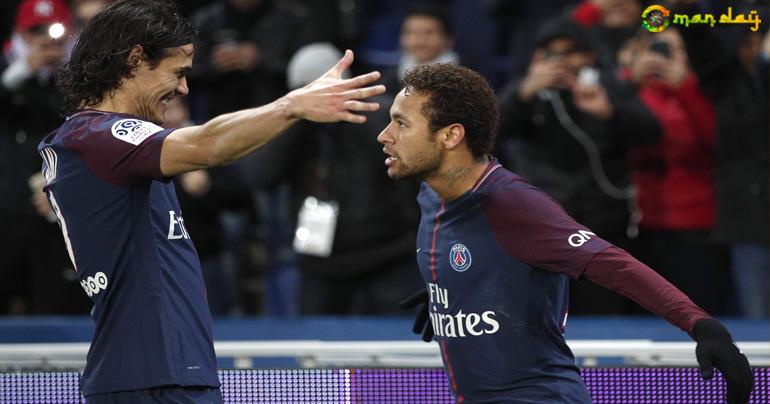 Neymar scores four as Cavani matches Zlatan record