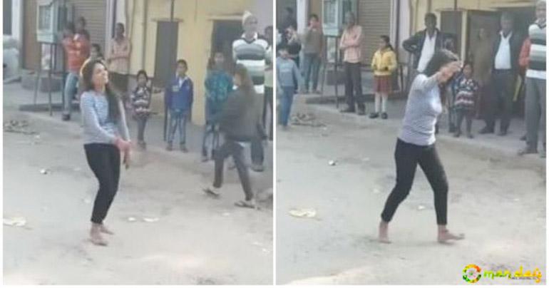 Jilted Lover Girl Calls DJ, Dances To ’Tere Ishq Me Nachege’ Outside Boyfriend’s House