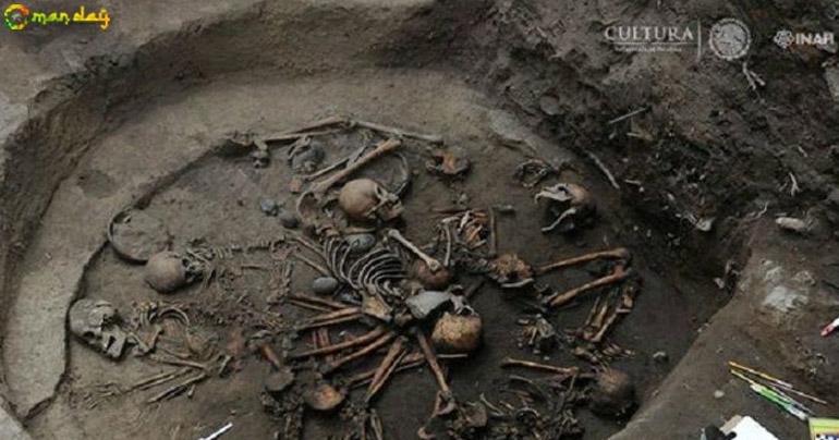 Shocking! Archaeologists Find Mysterious Circle Of Intertwined Human Skeletons In Mexico