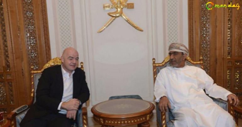 FIFA president Gianni Infantino arrives in Muscat