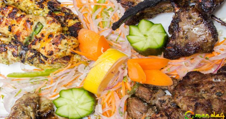 Enjoy a barbecue dinner at Samah Restaurant