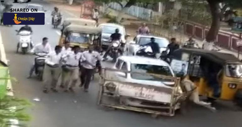 Watch: ’Drunk’ Driver Runs Over Cop Who Tried To Stop Him In Andhra Pradesh
