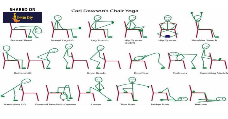 Free Printable Chair Yoga Exercises For Weight Loss