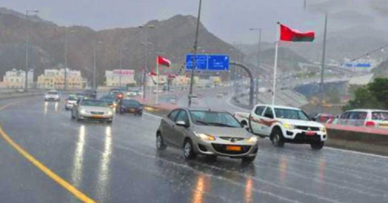 Northern parts of the Sultanate received rainfall on Saturday, bringing relief from the summer heat.