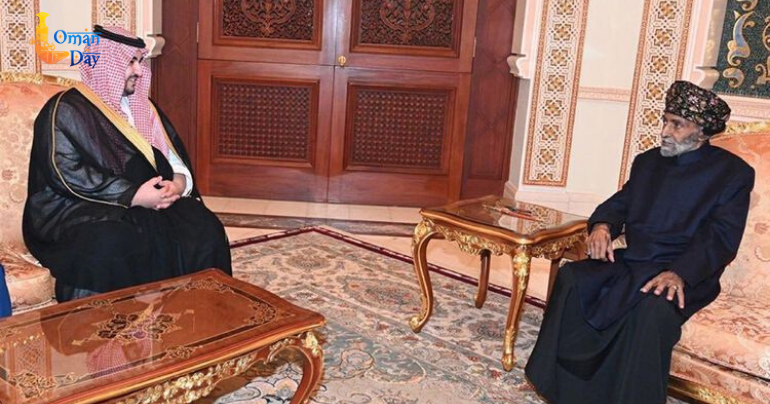 Khalid Bin Salman meets Sultan Qaboos in Oman