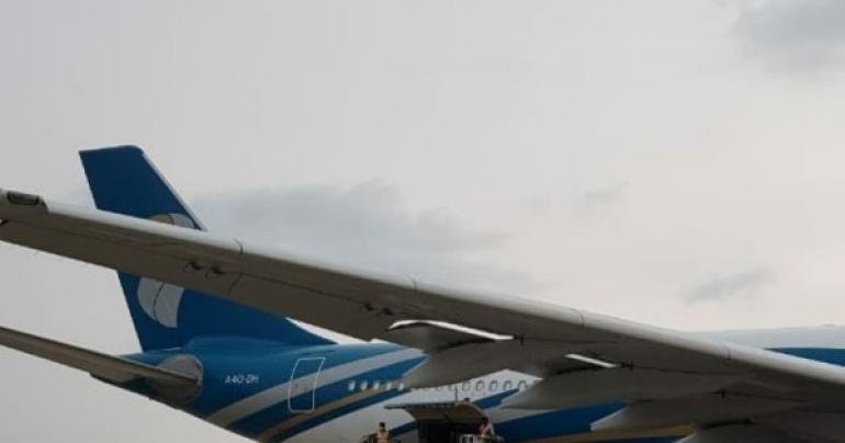 Oman Air operates flights to India for supplies