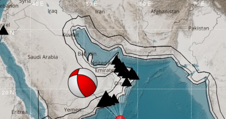Earthquake reported in Arabian sea